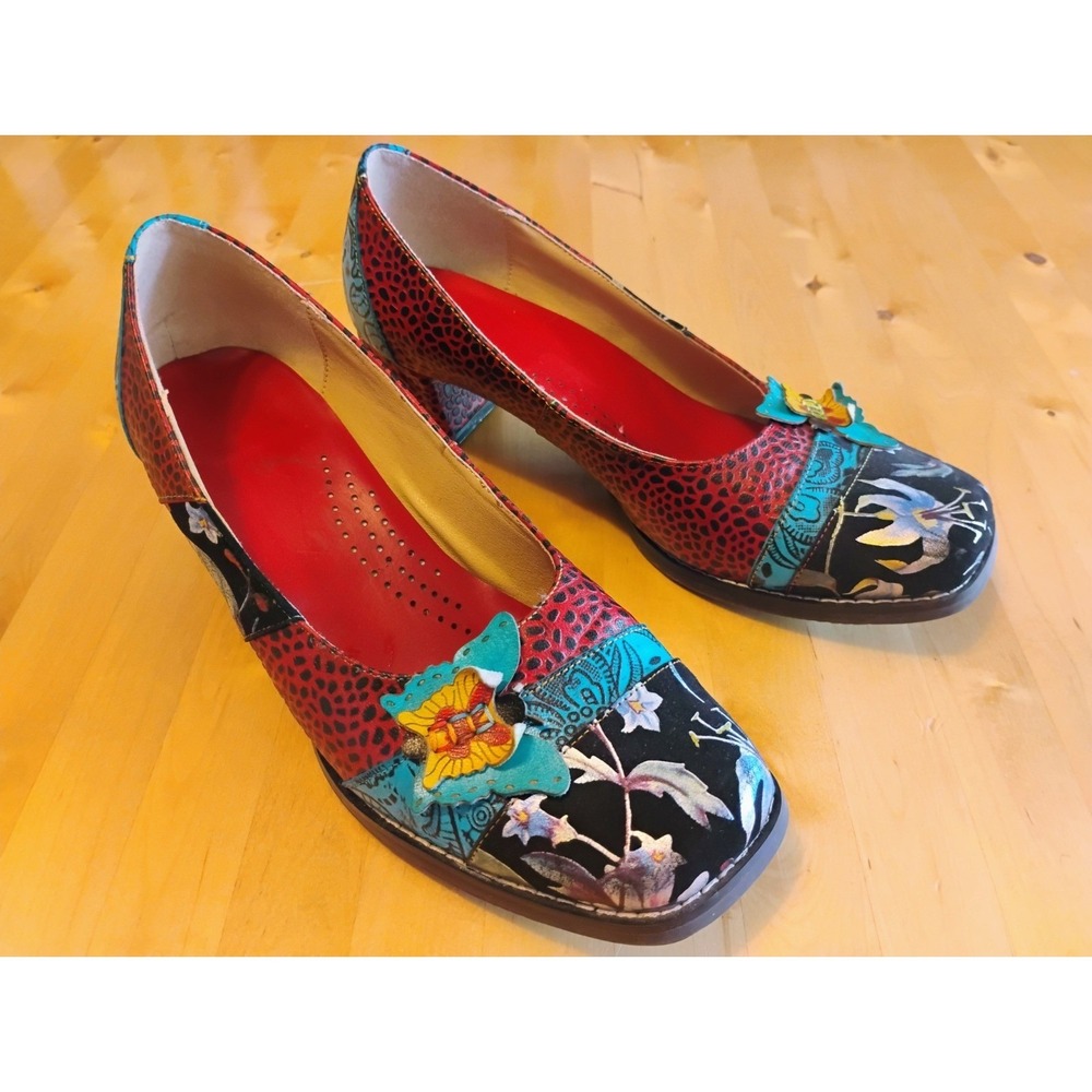Obiono Womens Shoes 9-9.5 Art to Wear Whimsical Fairy Core Indie Retro Cottage